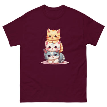 Cute Kawaii Cat Pile Stackable Cats T-Shirt